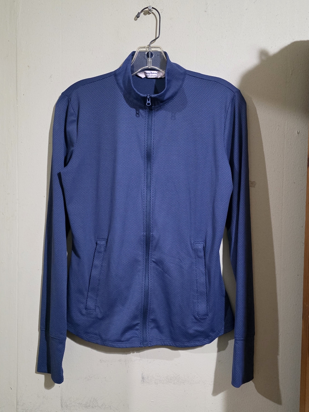Tommy Bahama Navy Zip-Front Lightweight Jacket Used